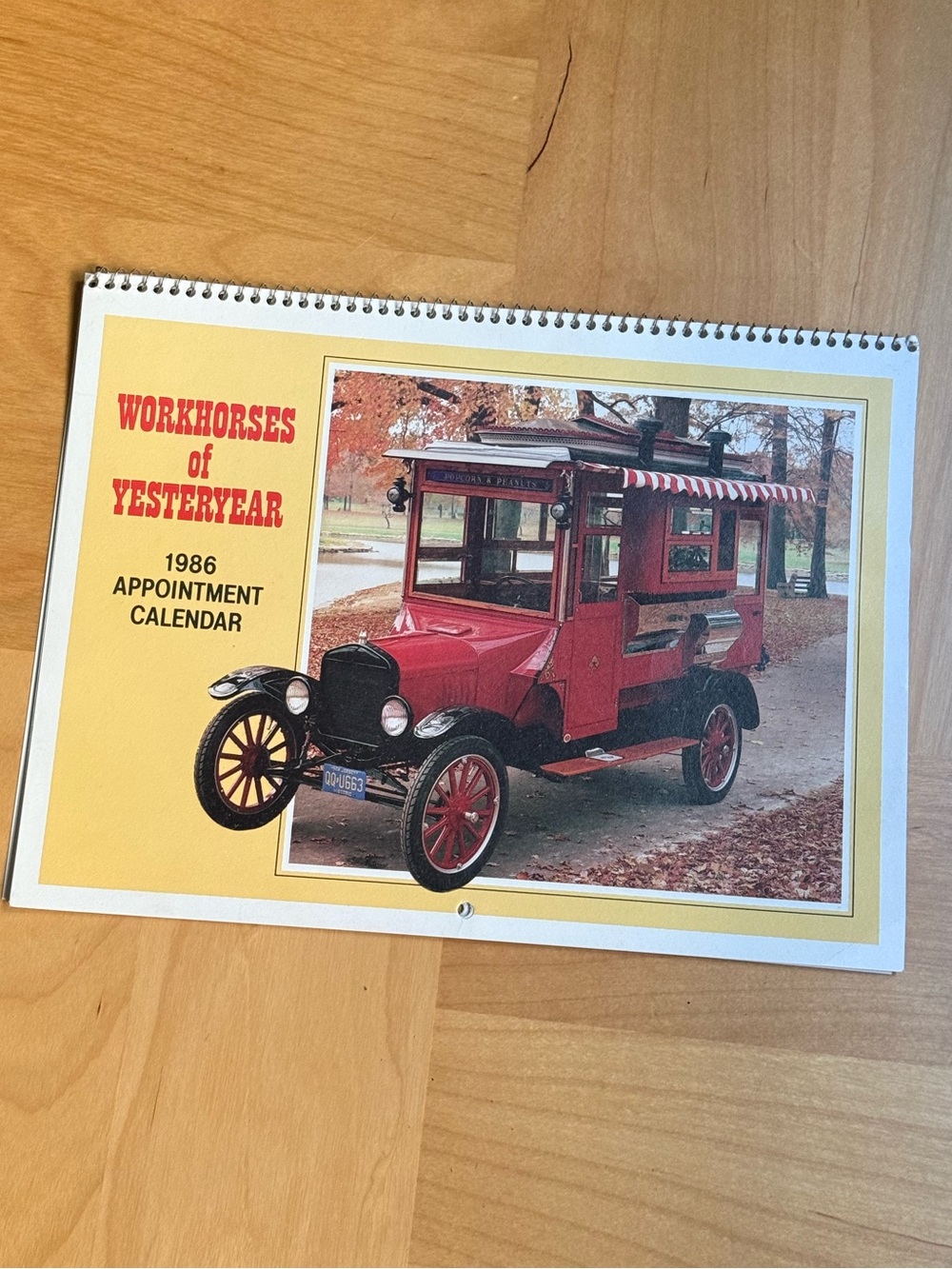 Vintage Workhorses of Yesteryear c1986 Appointment Wall Calendar Unused NOS